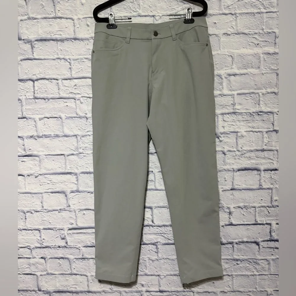 Lululemon ABC Pants Mens Size 31 Classic Warpstreame Gray Stretch M5AQHS